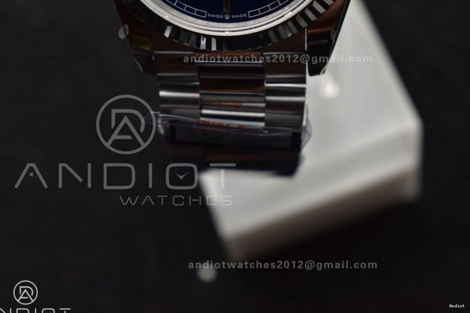 (Gain Dial Bracelet 904L Blue on Edition 36 President Weight) V5 SS vr3255 QF Best DayDate Steel 0323